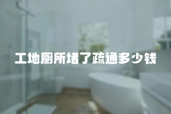 工地廁所堵了疏通多少錢