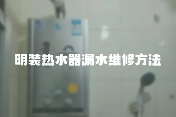 明裝熱水器漏水維修方法