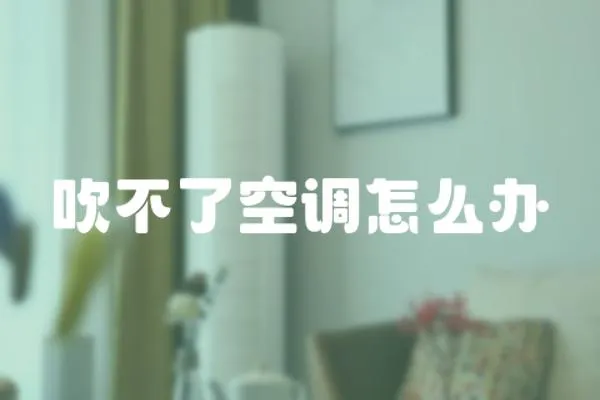吹不了空調(diào)怎么辦