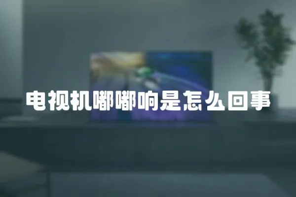 電視機嘟嘟響是怎么回事