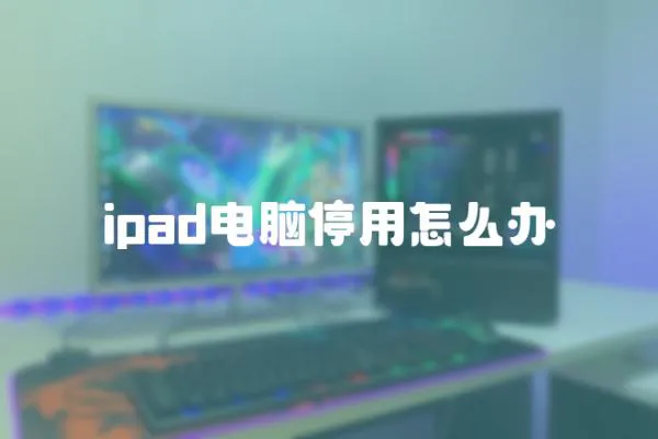 ipad電腦停用怎么辦
