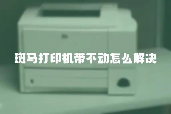 斑馬打印機帶不動怎么解決
