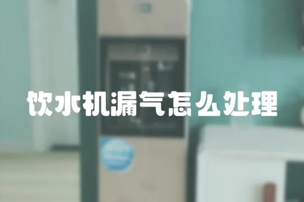 飲水機漏氣怎么處理