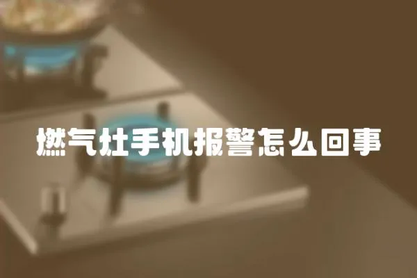 燃氣灶手機報警怎么回事