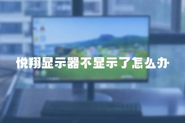 悅翔顯示器不顯示了怎么辦