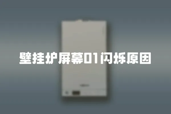 壁掛爐屏幕01閃爍原因