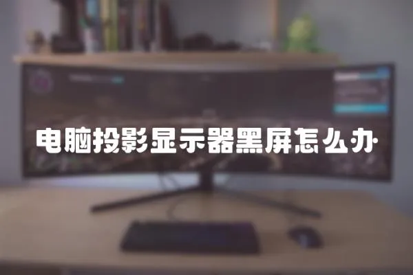 電腦投影顯示器黑屏怎么辦