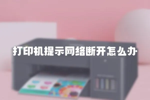 打印機提示網絡斷開怎么辦