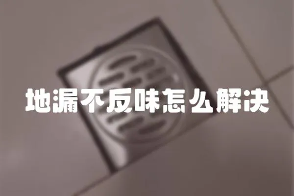 地漏不反味怎么解決