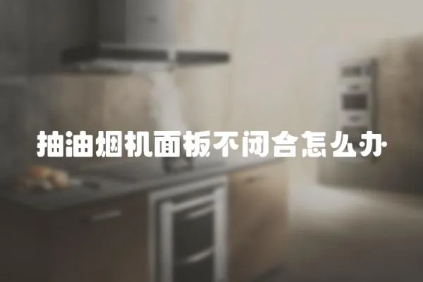 抽油煙機面板不閉合怎么辦