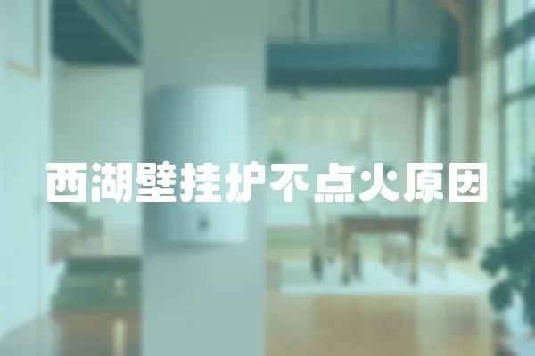 西湖壁掛爐不點火原因