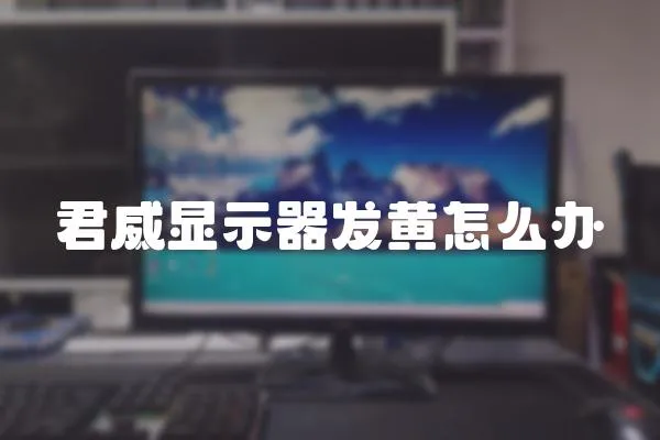 君威顯示器發黃怎么辦