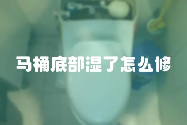 馬桶底部濕了怎么修