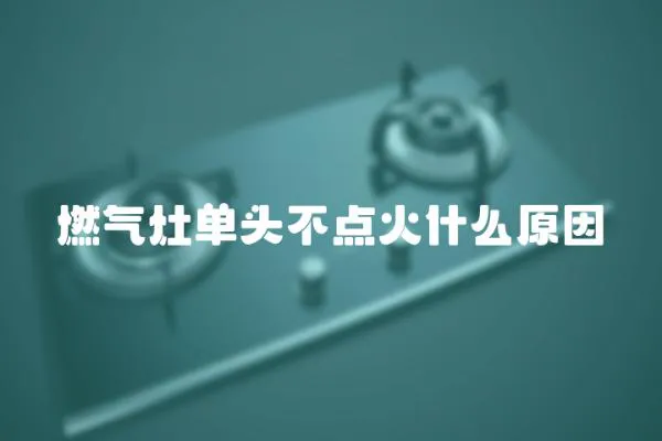 燃?xì)庠顔晤^不點(diǎn)火什么原因