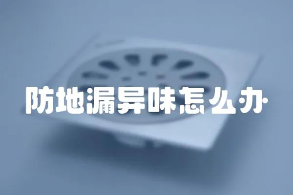 防地漏異味怎么辦