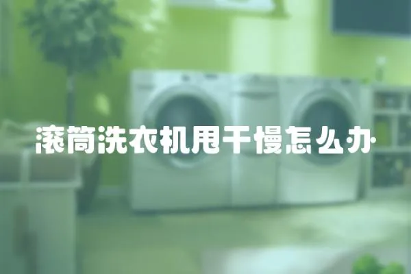 滾筒洗衣機甩干慢怎么辦