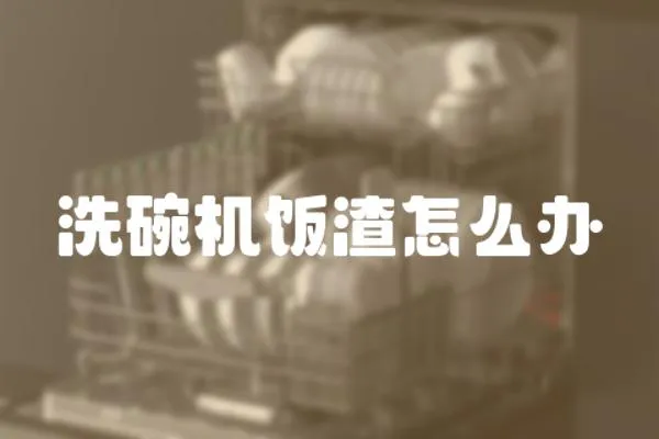 洗碗機飯渣怎么辦