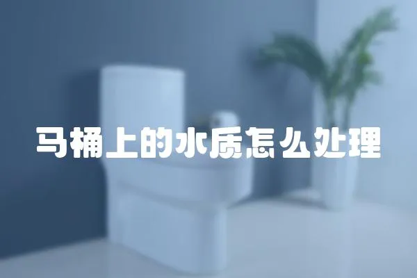 馬桶上的水質怎么處理