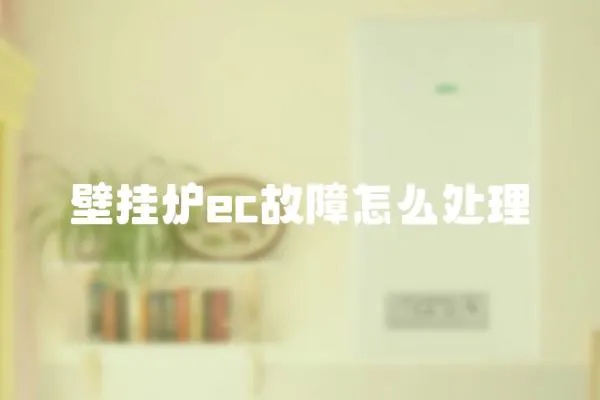 壁掛爐ec故障怎么處理