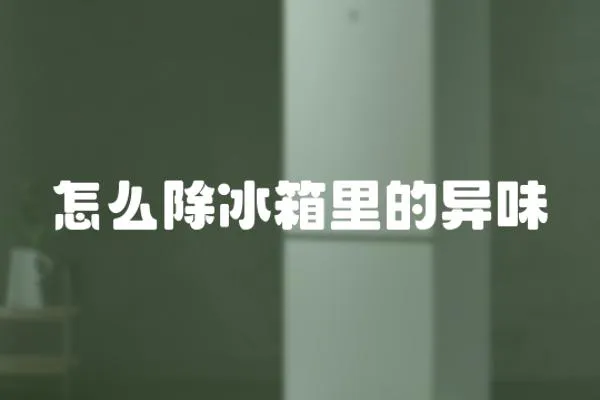 怎么除冰箱里的異味