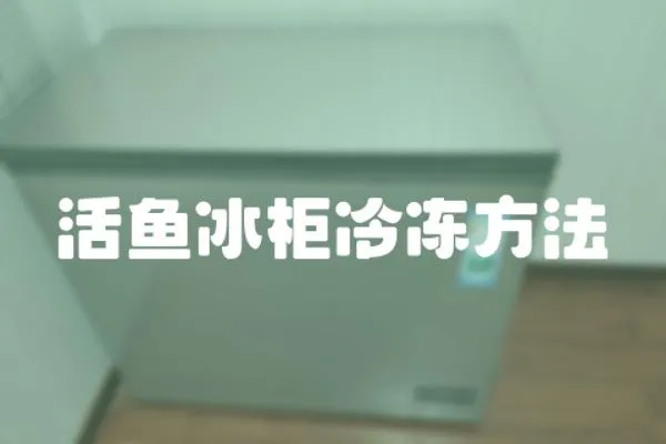 活魚冰柜冷凍方法