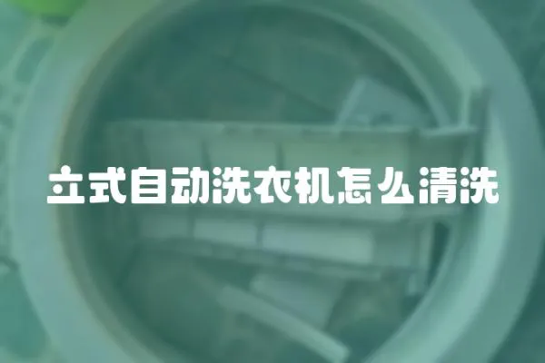立式自動洗衣機怎么清洗