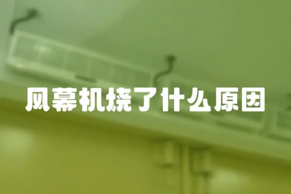 風幕機燒了什么原因