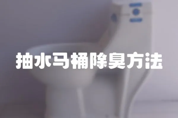 抽水馬桶除臭方法