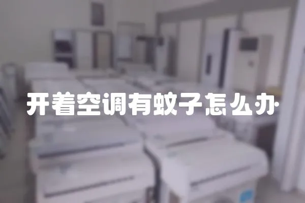 開著空調(diào)有蚊子怎么辦