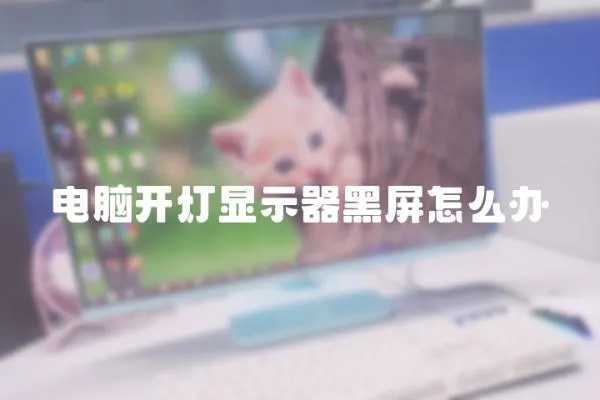 電腦開燈顯示器黑屏怎么辦