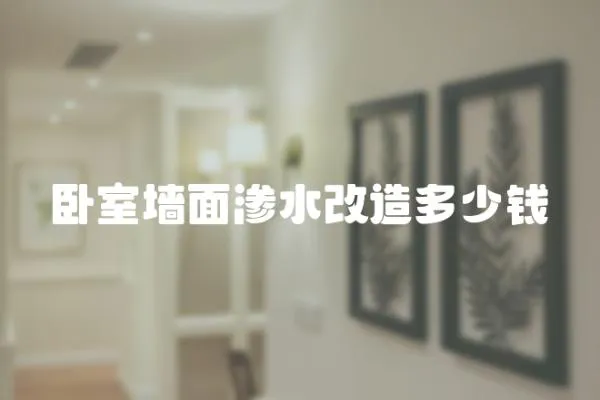 臥室墻面滲水改造多少錢