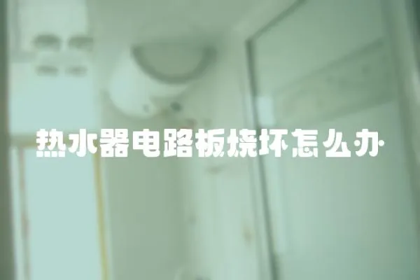 熱水器電路板燒壞怎么辦