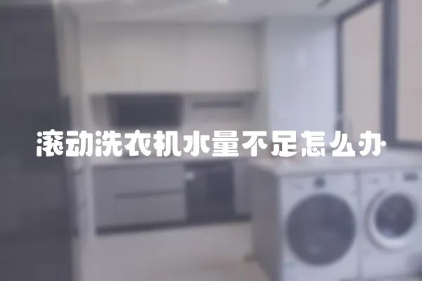 滾動洗衣機水量不足怎么辦