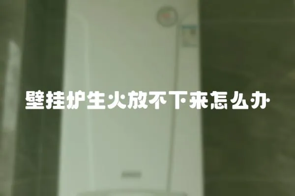 壁掛爐生火放不下來怎么辦