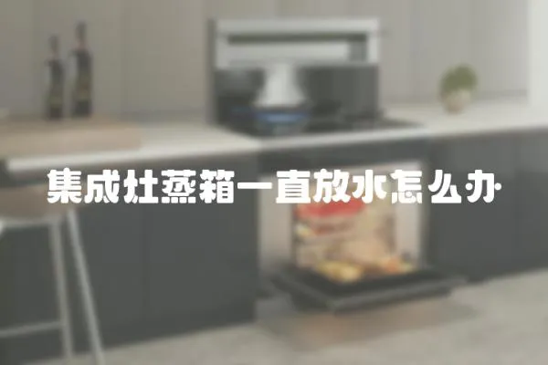 集成灶蒸箱一直放水怎么辦