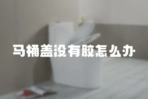 馬桶蓋沒有膠怎么辦