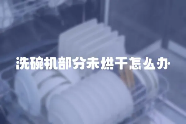 洗碗機部分未烘干怎么辦