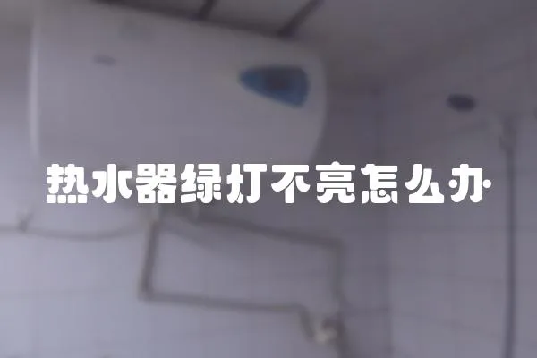 熱水器綠燈不亮怎么辦