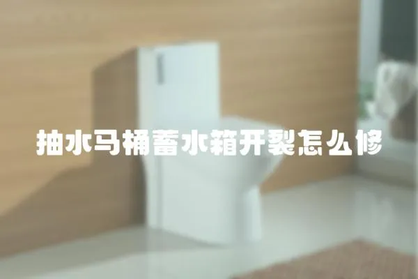 抽水馬桶蓄水箱開裂怎么修