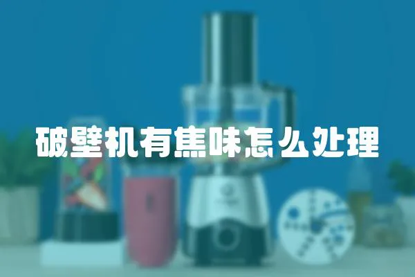 破壁機有焦味怎么處理
