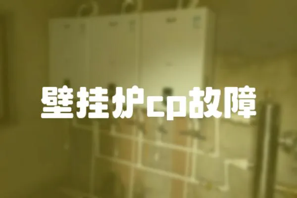 壁掛爐cp故障