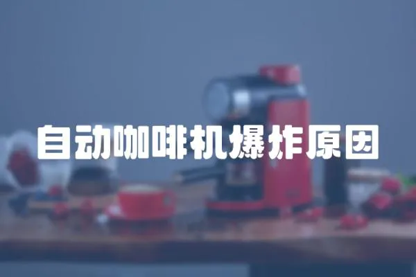 自動咖啡機爆炸原因