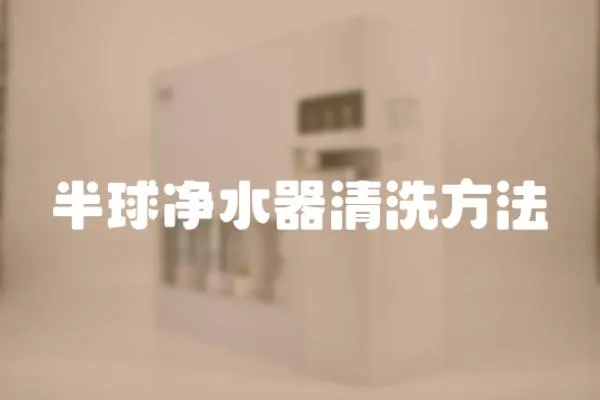 半球凈水器清洗方法