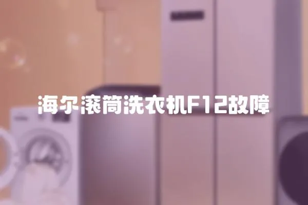 海爾滾筒洗衣機F12故障