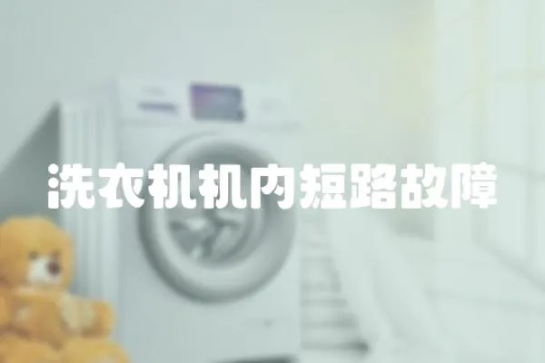 洗衣機機內短路故障
