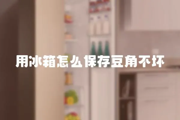 用冰箱怎么保存豆角不壞