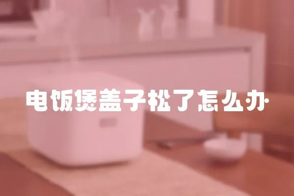 電飯煲蓋子松了怎么辦