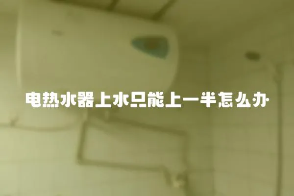 電熱水器上水只能上一半怎么辦