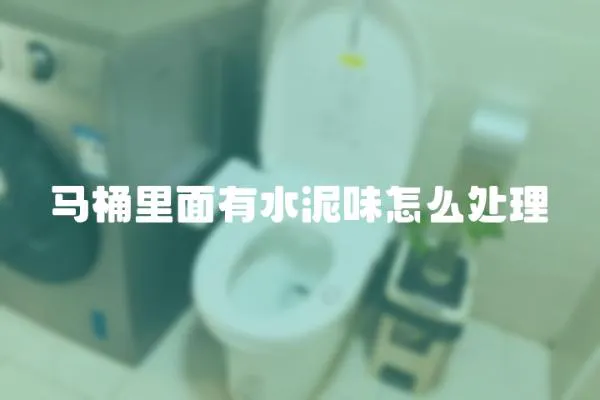馬桶里面有水泥味怎么處理