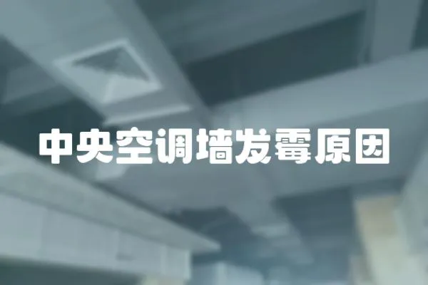 中央空調(diào)墻發(fā)霉原因